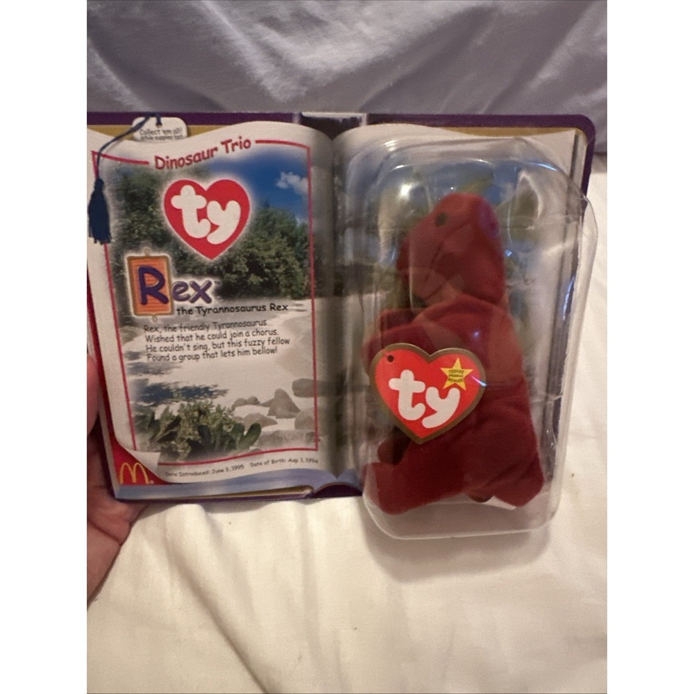 McDonalds: TY Orig. The Tyrannosaurus Rex Beanie Baby Plush 1999 Dinosaur